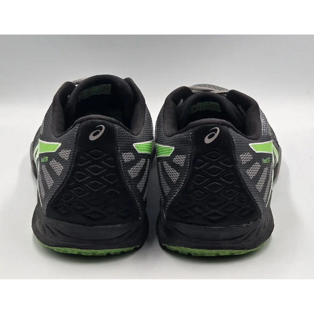Asics FuzeX TR Mens Size 11 US Gray Black Green Athletic Training Sneakers S613N